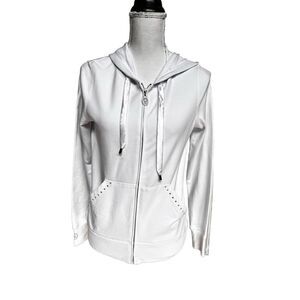 Christine Alexander white jacket with rhinestones size small